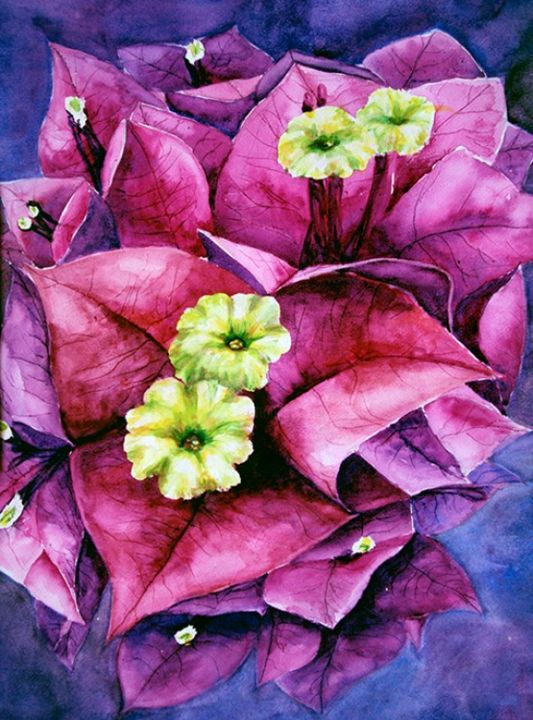 Painting titled "As Beautiful as Love" by Victoria C, Original Art, Oil