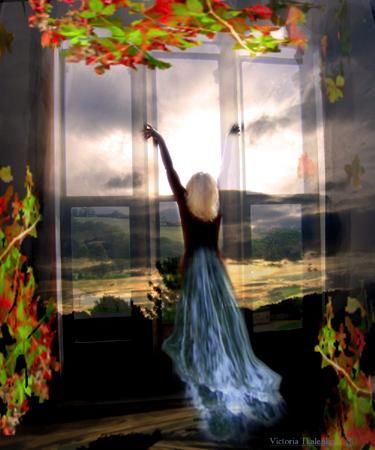 Digital Arts titled "Window of freedom"" by Vita, Original Artwork, Digital Painting