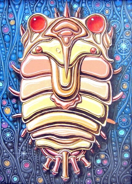Peinture intitulée "Trilobite" par Victor Molev, Œuvre d'art originale