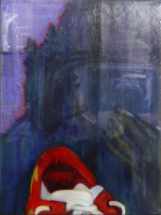 Pintura intitulada "Numénikè 2 - selfpo…" por Viviane Delhage, Obras de arte originais, Óleo