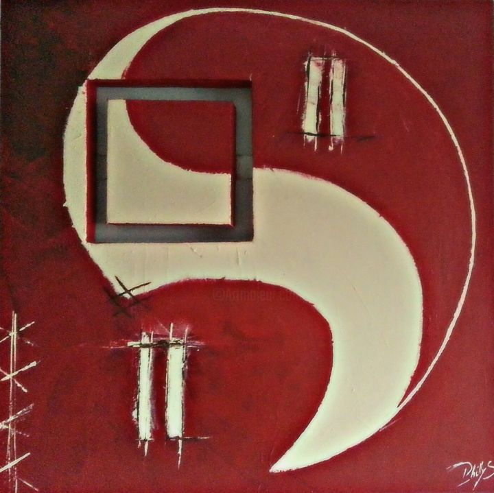 Peinture intitulée "philosophie" par Phillys, Œuvre d'art originale, Acrylique