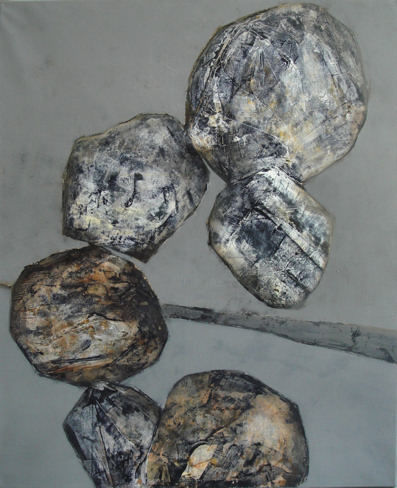 「Equilibre」というタイトルの絵画 Isabelle Viennoisによって, オリジナルのアートワーク, オイル