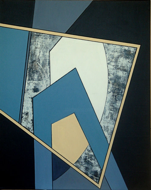 Peinture intitulée "09-composition-fene…" par Isabelle Viennois, Œuvre d'art originale, Huile