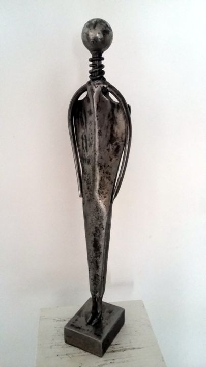 Sculpture titled "BEAUTE AFRICAINE /…" by Gerard Lami, Original Artwork, Metals