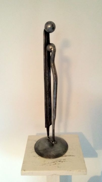 Sculpture titled "CONSOLATION / 2" by Gerard Lami, Original Artwork, Metals