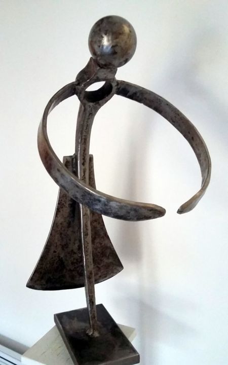 Escultura intitulada "LA DANSEUSE / Homma…" por Gerard Lami, Obras de arte originais, Metais