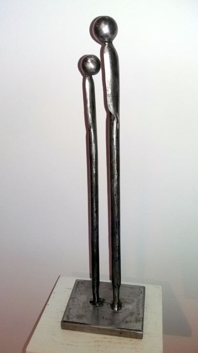 Скульптура под названием "CONSOLATION 4" - Gerard Lami, Подлинное произведение искусства, Металлы