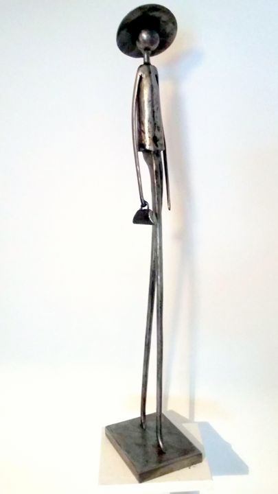Sculpture titled "TOP MODELE N°5" by Gerard Lami, Original Artwork, Metals