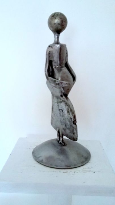Скульптура под названием "HEUREUX EVENEMENT" - Gerard Lami, Подлинное произведение искусства, Металлы