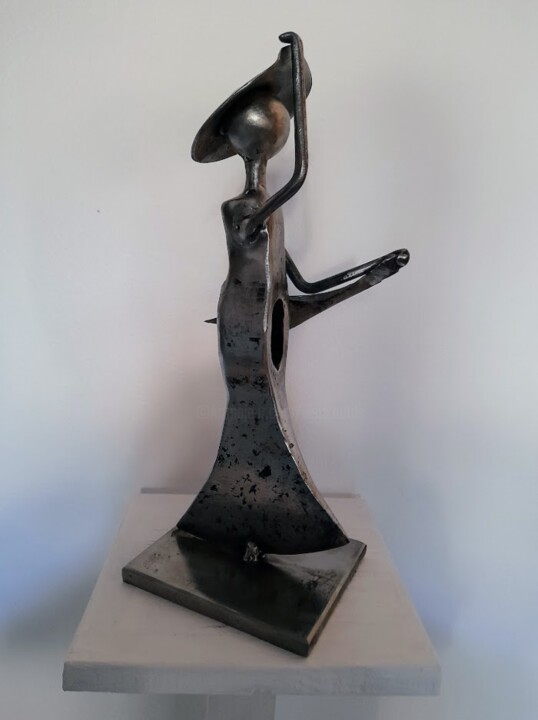 Sculpture intitulée "UN JOUR DE MISTRAL…" par Gerard Lami, Œuvre d'art originale, Métaux