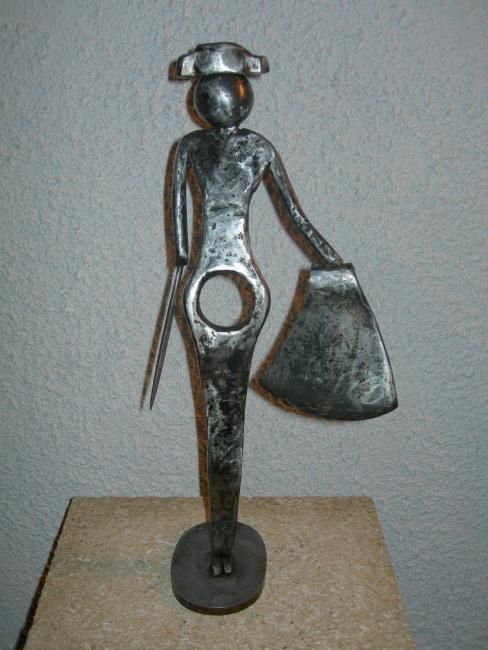 Скульптура под названием "LE TORERO" - Gerard Lami, Подлинное произведение искусства