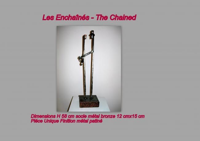 Scultura intitolato "Les Enchaînés - The…" da Gerard Lami, Opera d'arte originale