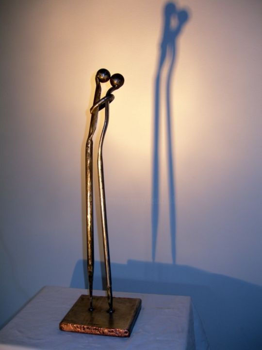 Sculpture titled "LE BAISER /THE KISS" by Gerard Lami, Original Artwork