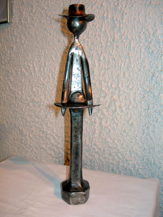 Sculpture titled "LE CONTEUR PROVENCAL" by Gerard Lami, Original Artwork, Metals