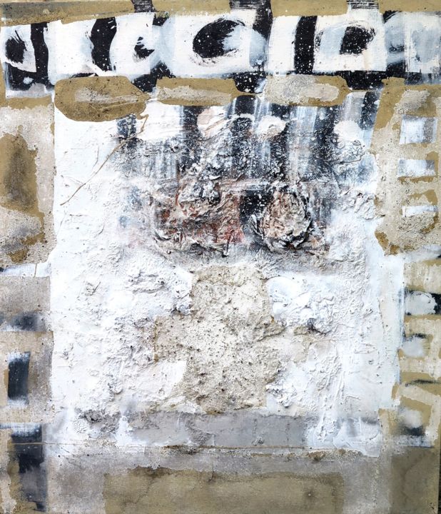 Картина под названием "Thrown II" - Vyga, Подлинное произведение искусства, Масло