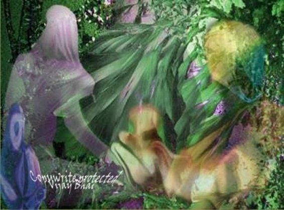 Digital Arts titled "Forest Spirits" by Vijaybhai, Original Artwork