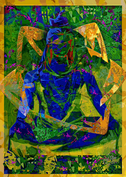 Malarstwo zatytułowany „Lord Shiva” autorstwa Vijit Pillai, Oryginalna praca, Akryl