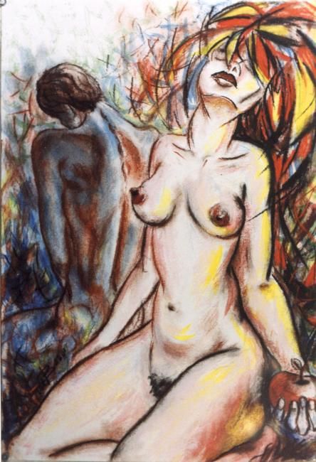 Картина под названием "искушение 2" - Кострицкий Владимир, Подлинное произведение искусства