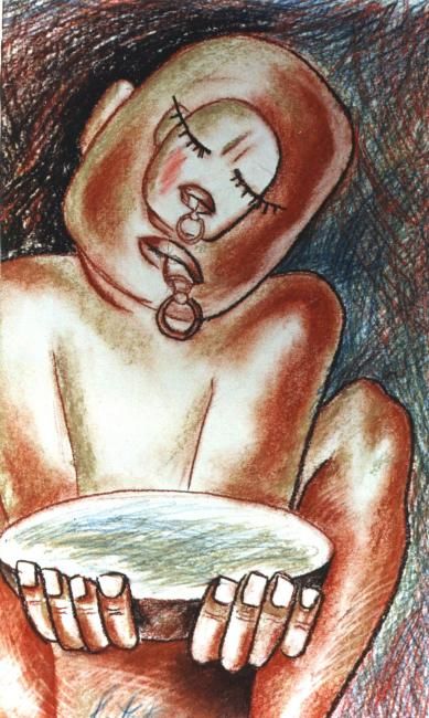 Картина под названием "нарцисс" - Кострицкий Владимир, Подлинное произведение искусства