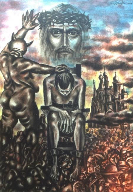 Картина под названием "и сказал господь" - Кострицкий Владимир, Подлинное произведение искусства