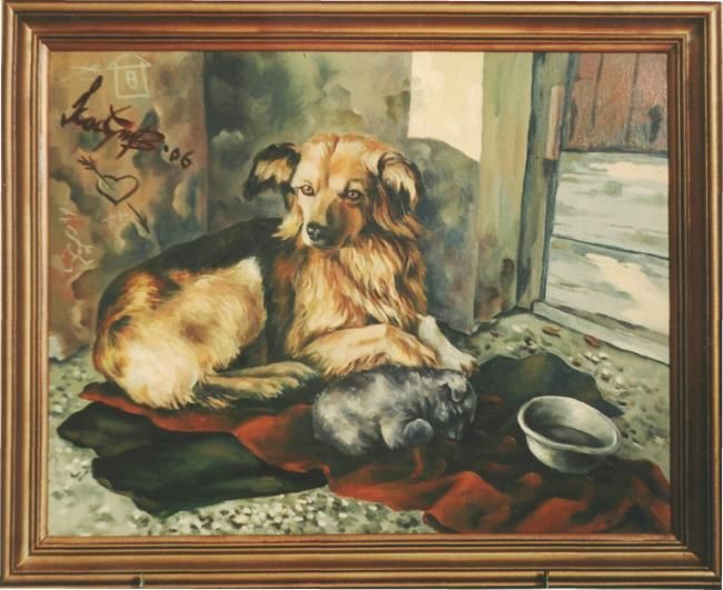 Painting titled "рыжий" by Kostritskii Vladimir, Original Artwork