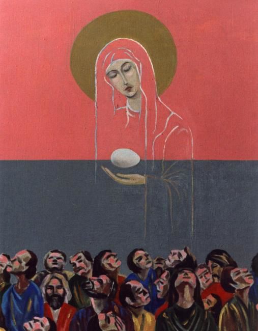 Картина под названием "ночь перед рождеств…" - Кострицкий Владимир, Подлинное произведение искусства