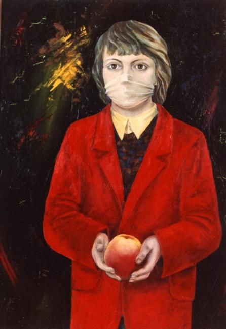 Картина под названием "яблоки рая (триптих)" - Кострицкий Владимир, Подлинное произведение искусства