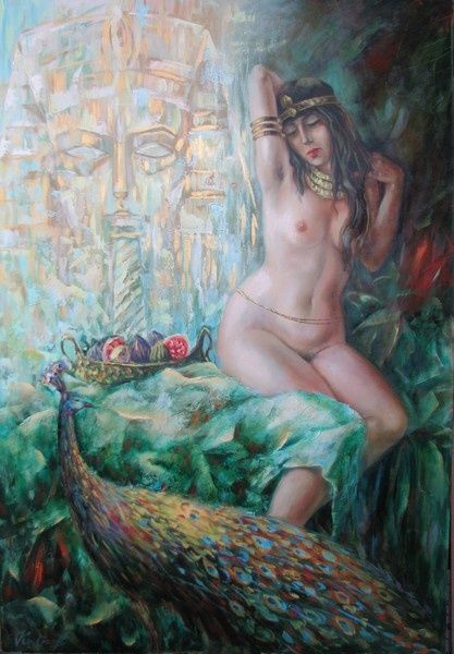 Картина под названием "сны клеопатры" - Кострицкий Владимир, Подлинное произведение искусства