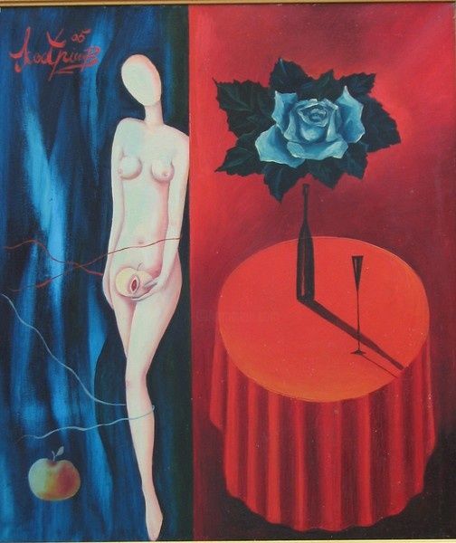 Картина под названием "одинокая ева" - Кострицкий Владимир, Подлинное произведение искусства