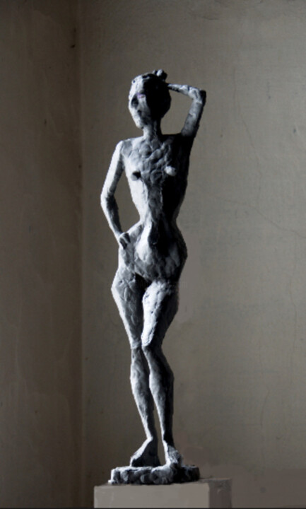 Sculpture intitulée ",,Этюд,," par Viktor Bezumov, Œuvre d'art originale, Résine