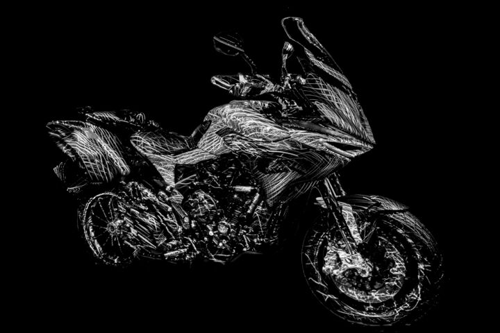 Фотография под названием "Travel Motorbike MV…" - Viktor Rybas (Victor Ribas), Подлинное произведение искусства, Light Paint…