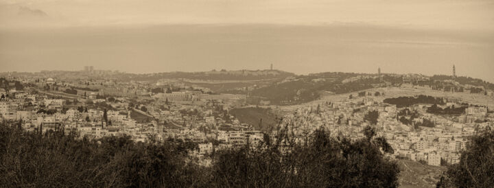 Photography titled "Jerusalem. View fro…" by Viktor Rybas (Victor Ribas), Original Artwork, Digital Photography