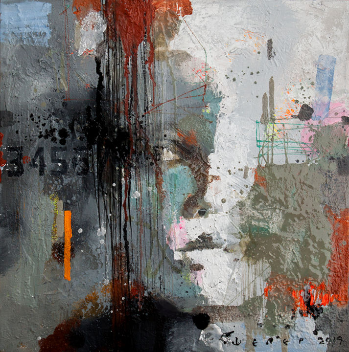 Картина под названием ""Thing 1"" - Viktor Sheleg, Подлинное произведение искусства, Масло