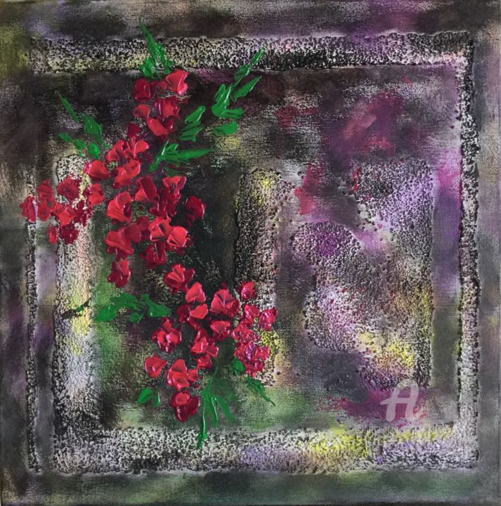 Painting titled "Abstract Still Life" by Viktoria Ganhao, Original Artwork