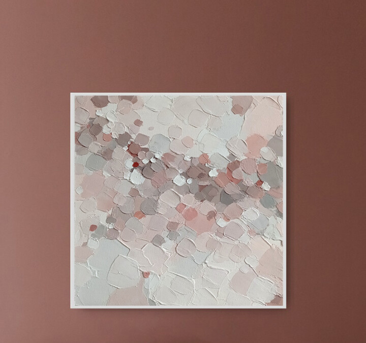 Картина под названием "Powder, texture pas…" - Виктория Кернер, Подлинное произведение искусства, Акрил
