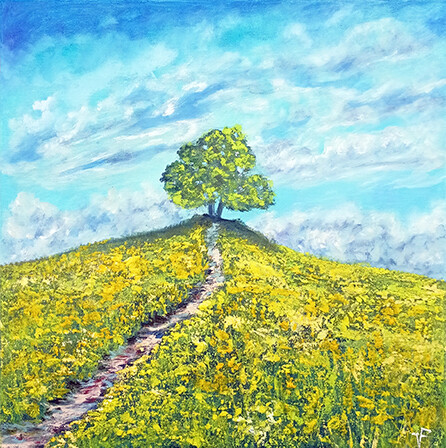 Painting,  15.8x15.8 in 