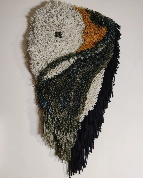 纺织艺术 标题为“FOL. Hanging tapest…” 由Viktoriya Shpetna, 原创艺术品, 挂毯