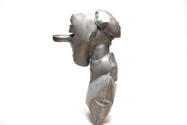 Sculpture intitulée "Pinocchio" par Vilgeniy Melnikov, Œuvre d'art originale, Aluminium