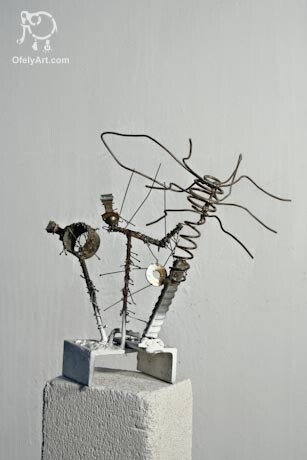 「Dragonfly」というタイトルの彫刻 Vilgeniy Melnikovによって, オリジナルのアートワーク
