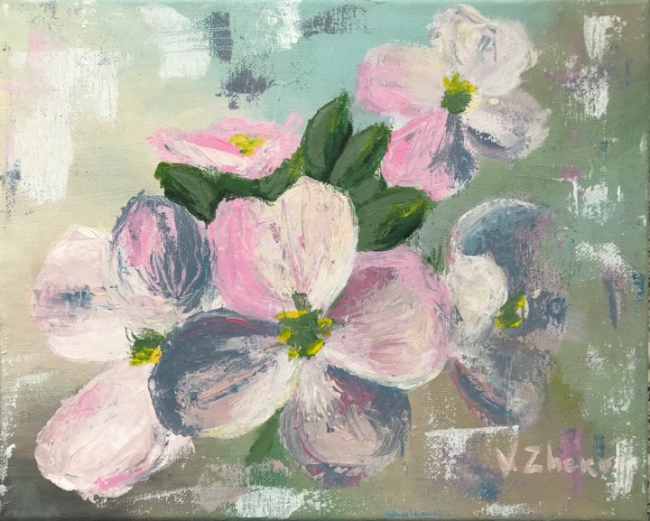 Pittura intitolato "Flowers dream" da Vili Zheko, Opera d'arte originale, Acrilico