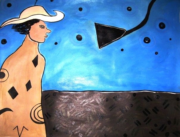 Pintura titulada "Reflexiones tras el…" por Pablo Villaizán, Obra de arte original