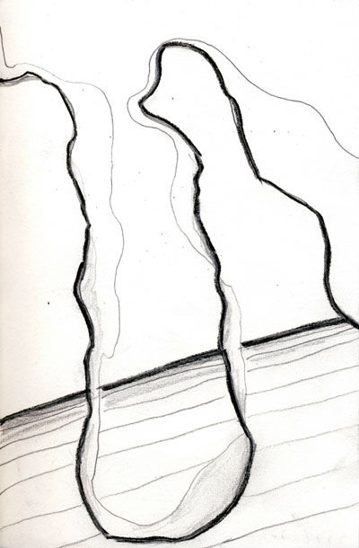 Drawing titled "L!NT 2008_005" by Dirk Vekemans, Original Artwork, Other