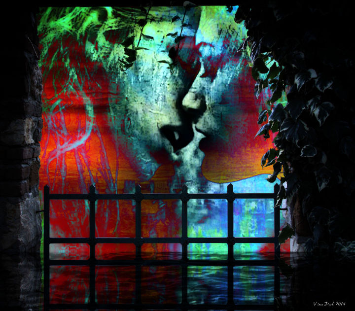 Digital Arts titled "Bonnie & Bérénice T…" by Vince Dark, Original Artwork, Digital Painting