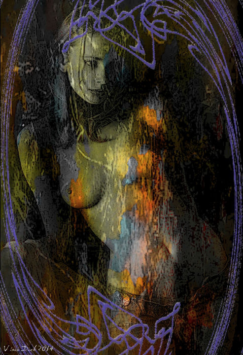 Digital Arts titled "Nikita Purity" by Vince Dark, Original Artwork, Digital Painting
