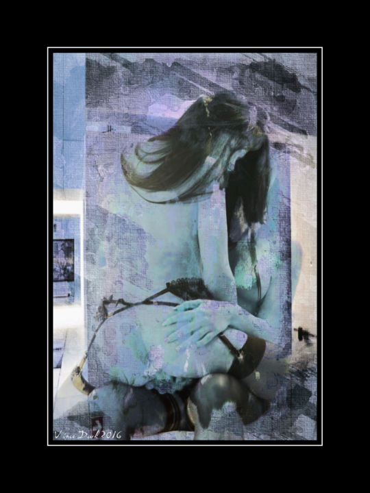 Digital Arts titled "Women Sensuality II" by Vince Dark, Original Artwork, Photo Montage