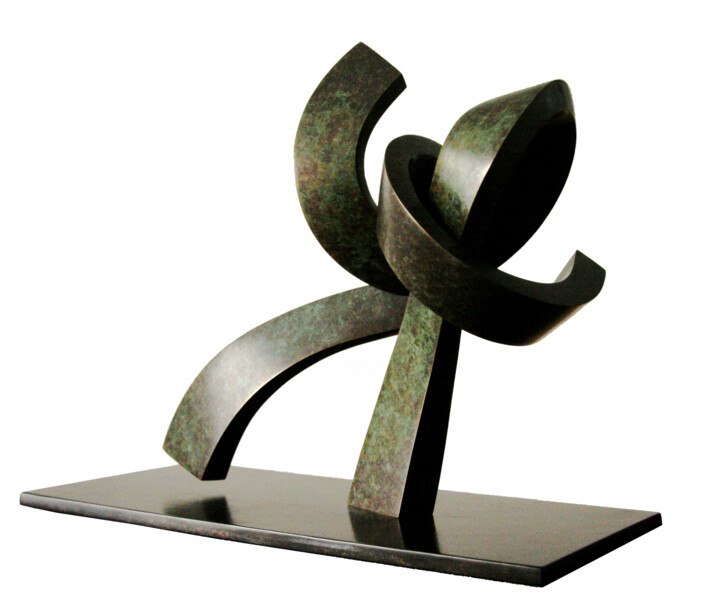 Sculpture titled "Oxalis VIII" by Vincent Champion-Ercoli, Original Artwork, Bronze