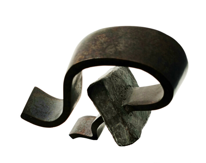 Sculpture titled "Au-Delà I" by Vincent Champion-Ercoli, Original Artwork, Bronze