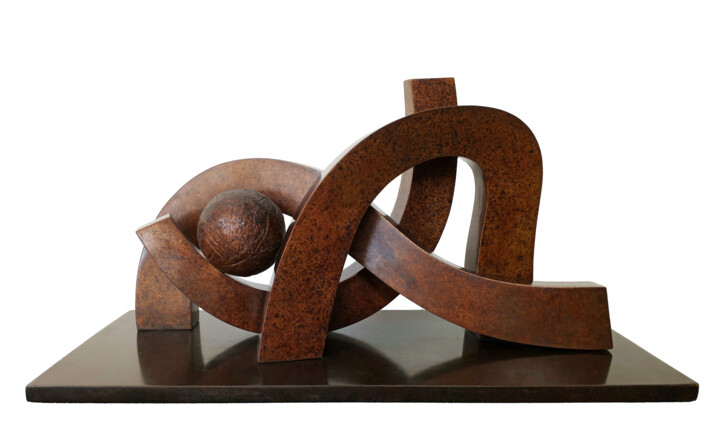 Skulptur mit dem Titel "Recline II" von Vincent Champion-Ercoli, Original-Kunstwerk, Bronze