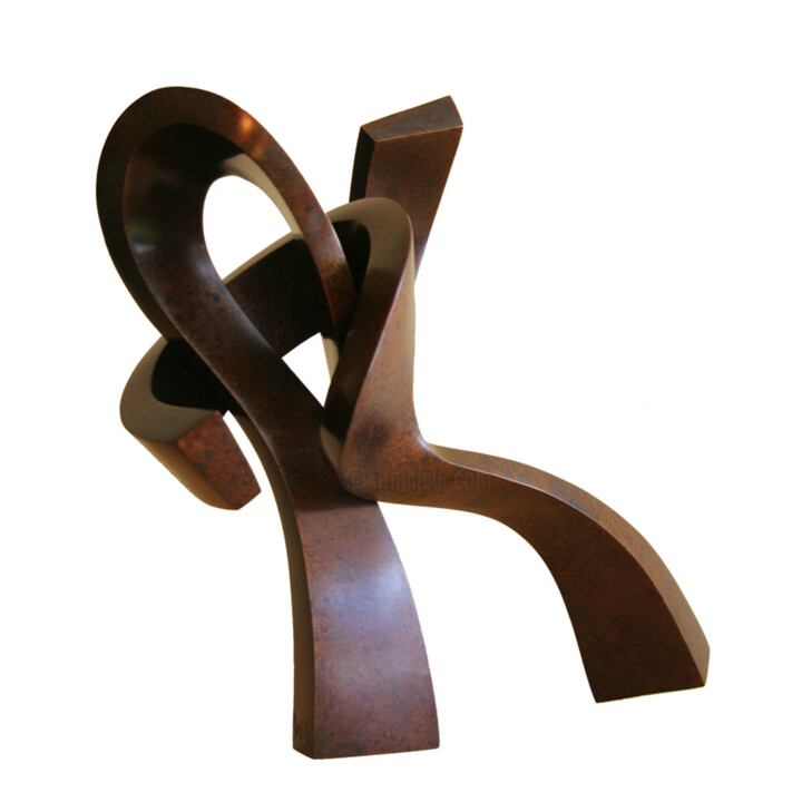 Sculpture titled "Oxalis V" by Vincent Champion-Ercoli, Original Artwork, Bronze