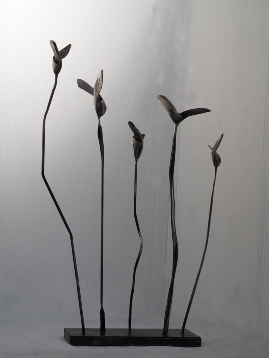 Sculptuur getiteld "Vol de lignes, Lign…" door Vincent Fons, Origineel Kunstwerk, Metalen